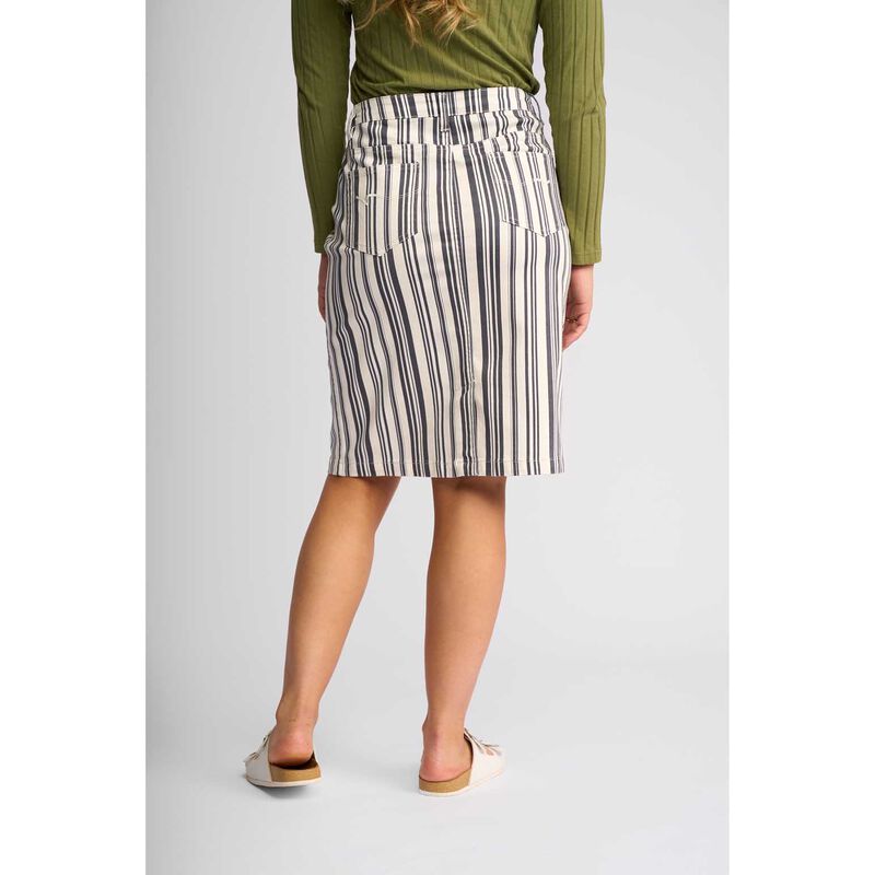 Vassalli Printed Lightweight Skirt With Centre Back Vent image number 11